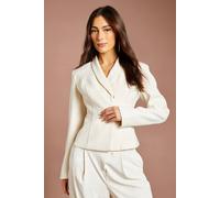 Coast Women's Cross Over Princess Seam Jacket in Ivory | Size: 8 Coast Ivory 8
