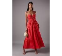Coast Women's Double Strap Cut Out Maxi Dress in Red | Size: 10 Coast Red 10
