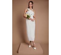 Coast Women's Halter Neck Pearl Detail Colum Wedding Dress in Ivory | Size: 18 Coast Ivory 18