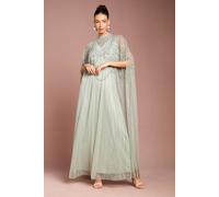 Coast Women's Heavily Embellished Maxi Dress in Sage | Size: 10 Coast Sage 10