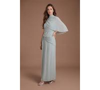 Coast Women's High Neck Drape Contour Collective Bridesmaid Dress in Sage | Size: 16