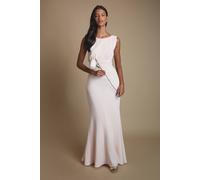 Coast Women's Honoured Petite Sleeveless Cowl Back Maxi Bridesmaid Dress in Blush | Size: 4