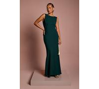Coast Women's Honoured Petite Sleeveless Cowl Back Maxi Bridesmaid Dress in Emerald | Size: 8 Coast Emerald 8