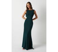 Coast Honoured Sleeveless Cowl Back Maxi Bridesmaid Dress, 14, Emerald