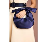Coast Women's Jennifer Satin Bow Detail Grab Bag in Navy Coast Navy One Size