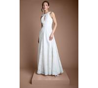 Coast Women's Keyhole Floral Lace Full Skirted Wedding Dress in Ivory | Size: 10 Coast Ivory 10