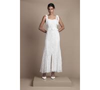 Coast Women's Lace Bow Shoulder Maxi Wedding Dress in Ivory | Size: 12 Coast Ivory 12