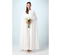 Coast Lace Cape Wedding Dress In Ivory ivory 10