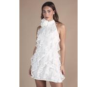 Coast Women's Lace Frill Mini Bridal Dress in Ivory | Size: 18 Coast Ivory 18
