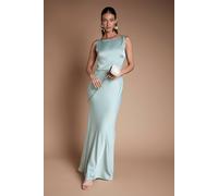 Coast Women's Lace Twist Back Bridesmaid Maxi Dress in Sage | Size: 16