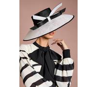 Coast Women's Lisa Tan Bow Detail Wide Brim Hat in Mono Coast Mono One Size