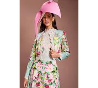 Coast Women's Lisa Tan Printed Jacket in Sage | Size: 14 Coast Sage 14