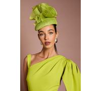 Coast Women's Lisa Tan Ruffle Detail Fascinator in Lime Coast Lime One Size
