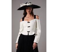 Lisa Tan Sequin Tweed Jacket Coast Mono 10