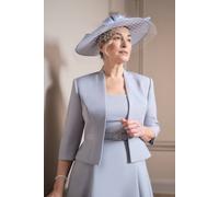 Coast Women's Lisa Tan Tailored Cropped Jacket in Light Blue | Size: 10 Coast Light Blue 10