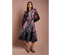 Coast Women's Long Sleeve Frill Trim Organza Blouse With Tie Neck | Size: 10 Coast Multicolor 10