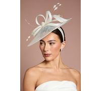 Coast Women's Loop Detail Wide Brim Fascinator in Ivory Coast Ivory One Size