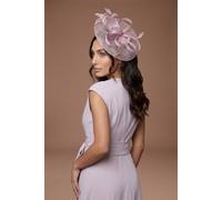 Coast Women's Loop & Feather Upturn Disc Fascinator in Lilac