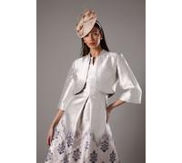 Coast Women's Metallic Twill Crop Jacket in Mocha | Size: 10 Coast Mocha 10