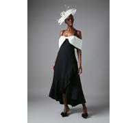 Mono Bow Drop Waist Pleated Dress Coast Mono 8