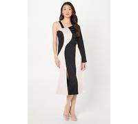 Coast Women's Mono Satin Midi Wedding Guest Dress | Size: 10 Coast Mono 10