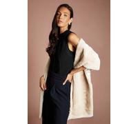 Coast Women's Natural Faux Fur Wrap Shawl | Size: Small