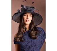 Coast Women's Navy Loop & Quill Wide Brim Hat