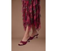 Coast Olivia High Stiletto Heeled Faux Leather Open Toe Mules