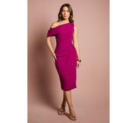 Coast Women's One Shoulder Twist Front Pencil Dress in Berry | Size: 8 Coast Berry 8