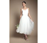 Coast Organza Bridal Skirt, 14, Ivory
