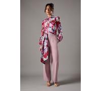 Coast Women's Organza Printed Bodice Jumpsuit in Pink | Size: 12 Coast Pink 12