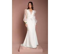 Coast Women's Organza Wrap Top in Ivory | Size: 12 Coast Ivory 12