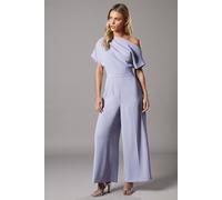 Petite Pleat Off The Shoulder Jumpsuit Coast Lilac 6
