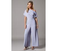 Coast Women's Petite Pleat Off-The Shoulder Jumpsuit in Lilac | Size: 8 Coast Lilac 8