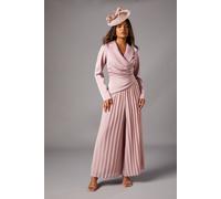 Petite Tailored Pleat Trouser Jumpsuit Coast Blush 8