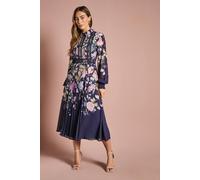 Coast Women's Placement Print Collared Shirt Dress in Navy | Size: 10