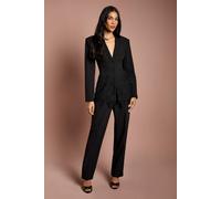 Coast Women's Pleat Front Straight Leg Formal Trouser in Black | Size: 12 Coast Black 12