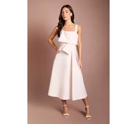 Coast Women's Pleat Twist Detail Midi Dress in Blush | Size: 14