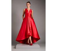 Coast Women's Plunge Waterfall Maxi Dress in Red | Size: 12 Coast Red 12