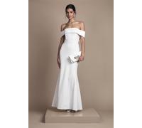 Coast Women's Ponte Bardot Maxi Wedding Dress in Ivory | Size: 18