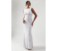 Coast Women's Printed Cowl Back Bridesmaid Dress in Lilac Haze | Size: 10 Coast Lilac Haze 10