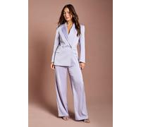 Coast Women's Satin Double Breasted Blazer in Lilac | Size: 10 Coast Lilac 10