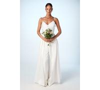 Coast Women's Satin Drape Detail Bridal Top in Ivory | Size: 10 Coast Ivory 10