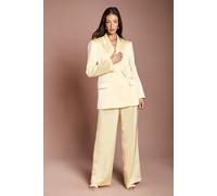 Coast Women's Satin Flare Trouser in Lemon | Size: 14