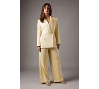 Coast Women's Satin Flare Trouser in Lemon | Size: 8 Coast Lemon 8