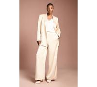 Coast Women's Satin Flare Trouser in Champagne | Size: 10 Coast Champagne 10