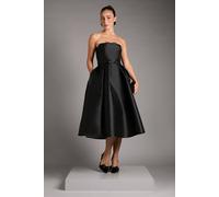 Coast Women's Scalloped Strapless Midi Dress in Black | Size: 12