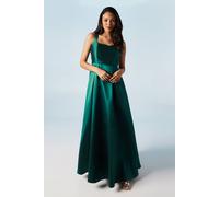 Coast Women's Scoop Neck Full Skirted Twill Bridesmaid Dress in Emerald | Size: 14