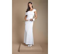 Coast Women's Scuba Maxi Wedding Dress in White | Size: 16 Coast White 16