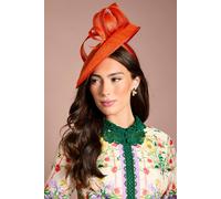 Coast Women's Side Facing Loop & Feather Fascinator in Orange